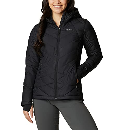 Columbia Women's Heavenly Hooded Jacket, Black, 3X Plus