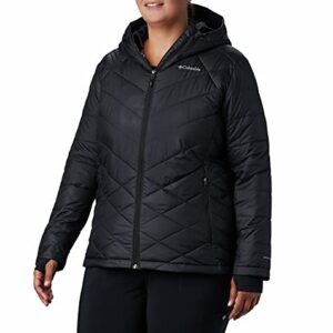 Columbia Women's Heavenly Hooded Jacket, Black, 3X Plus