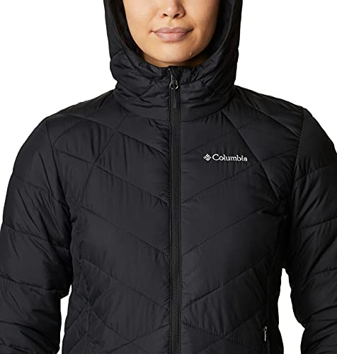 Columbia Women's Heavenly Hooded Jacket, Black, 3X Plus