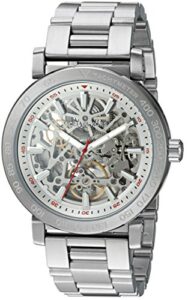 michael kors men's halo silver-tone watch mk9034