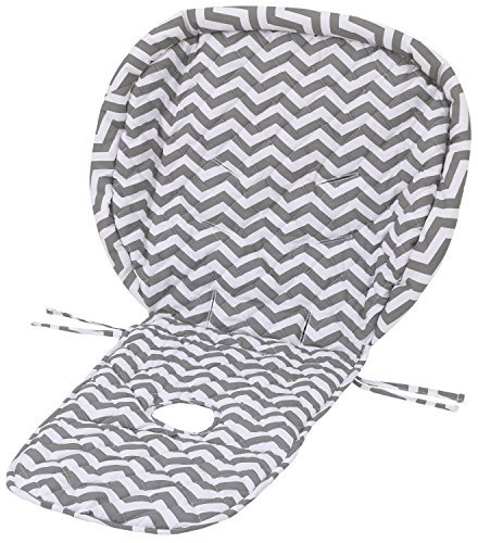 NoJo High Chair Pad High Chair Cover - Chevron Gray