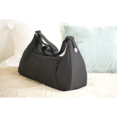 Medela Breastpump Bag for all Breastpumping Essentials, Water Resistant Black Microfiber with Power Adaptor Access Port, Convenient Tote for Sonata, Freestyle, or Pump in Style Advanced Breast Pumps
