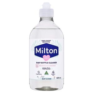 milton sensitive baby bottle & teats washing up liquid