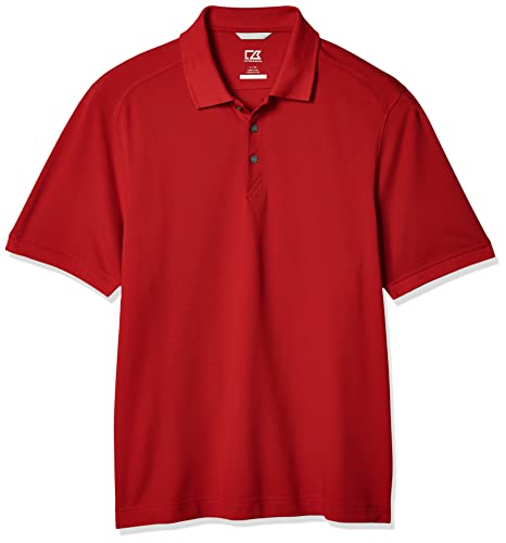 Cutter & Buck mens Big Tall 35+upf, Short Sleeve Advantage Polo Shirt, Red, 2X US