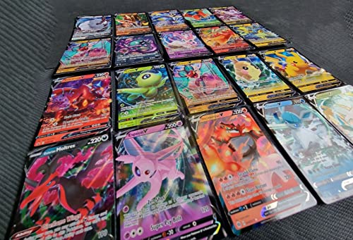 Pokemon TCG : 100 Card LOT Rare, COM/UNC, Holo & Guaranteed EX, MEGA OR Full Art