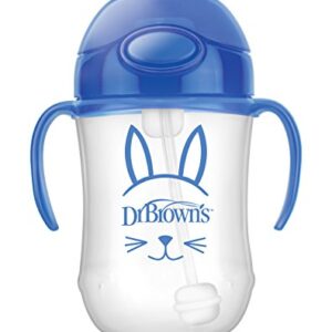 Dr. Brown's Baby's First Straw Cup, 9 Ounce (6m+) - Blue (TC91012-P4)