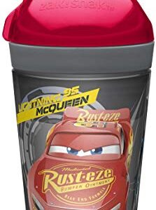 Zak Designs Cars 3 ZakSnak All-In-One Drink Tumbler + Snack Container For Toddlers – Spill-proof 4oz Snack Container Screws Securely Onto 10oz Tumbler With Accessible Straw, Cars 3