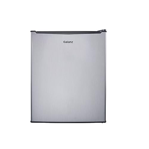 2.7 cubic foot stainless look compact dorm refrigerator