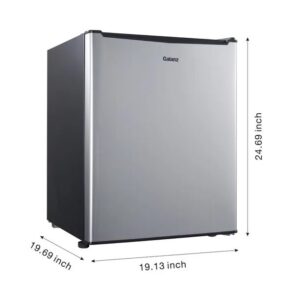 2.7 cubic foot stainless look compact dorm refrigerator