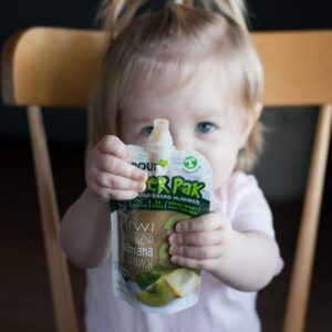 Sprout Organic Baby Food, Stage 4 Toddler Pouches, Kiwi Banana & Spinach Power Pak, 4 Oz Purees (Pack of 6)