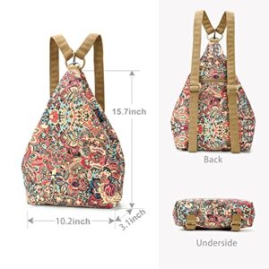 Black Butterfly Premium Backpack for Women, Bohemia Style Casual Daypack Backpack, Fashion, Light and Small (01-yellow)