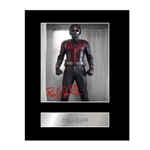 iconic pic paul rudd signed mounted photo display ant-man autographed gift picture print