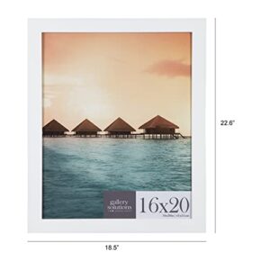 Gallery Solutions 16x20 White Flat Large Wall Frame