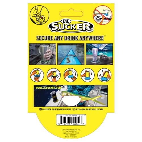 Lil Sucker Slogan Suction Rings Cup Drink Coaster Holders 2 Pack