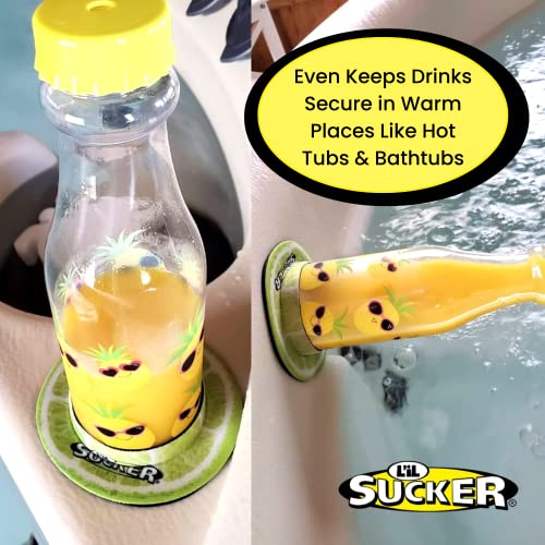 Lil Sucker Slogan Suction Rings Cup Drink Coaster Holders 2 Pack