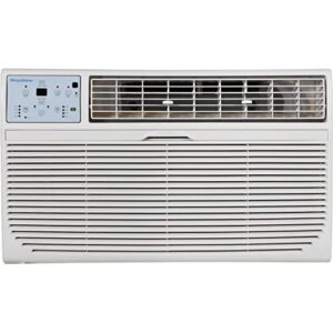 keystone 10,000 btu 230v wall mounted air conditioner & heater with dehumidifier function - quiet wall ac & heater combo with remote control for small & medium sized rooms up to 450 sq.ft.