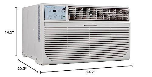 Keystone 10,000 BTU 230V Wall Mounted Air Conditioner & Heater with Dehumidifier Function - Quiet Wall AC & Heater Combo with Remote Control for Small & Medium Sized Rooms up to 450 Sq.Ft.