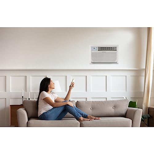 Keystone 12,000 BTU 230V Wall Mounted Air Conditioner & Heater with Dehumidifier Function - Quiet Wall AC & Heater Combo with Remote Control for Small & Medium Sized Rooms up to 550 Sq.Ft.
