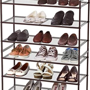 Simple Houseware 3-Tier Stackable Utility Shoes Organizer Rack, Bronze