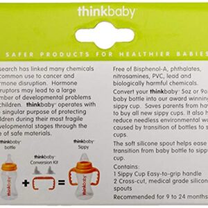 Thinkbaby Baby Bottle to Sippy Conversion Kit, Green