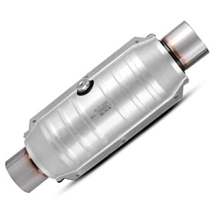 autosaver88 atcc0018 2.5" inlet/outlet universal catalytic converter w/heat shield (epa compliant)
