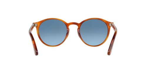 Persol PO3171S Round Sunglasses, Terra Di Siena/Azure Gradient Blue, 49 mm