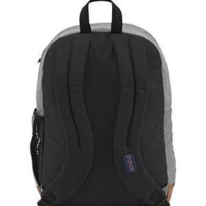 JanSport Backpack, with 15-inch Laptop Sleeve, Grey Letterman - Large Computer Bag Rucksack with 2 Compartments, Ergonomic Straps - Bag for Men, Women