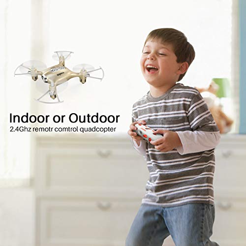 Pocket Drones for Kids with Headless Mode,Altitude Hold,3D Flip,2.4Ghz Nano LED Small RC Quadcopter，Easy to Fly Indoor Helicopter Plane for Beginners