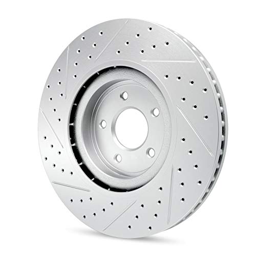 R1 Concepts Front Brakes and Rotors Kit |Front Brake Pads| Brake Rotors and Pads| Ceramic Brake Pads and Rotors |fits 2009-2011 Mercury Mariner, 2009-2012 Ford Escape, 2011 Mazda Tribute