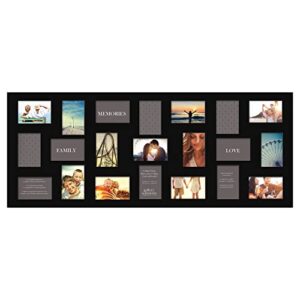 gallery solutions flat black 21 opening collage wall frame