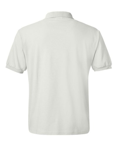 Hanes by Cotton-Blend Jersey Men's Polo_White_L