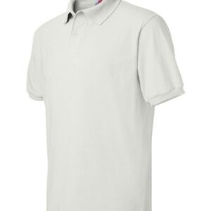 Hanes by Cotton-Blend Jersey Men's Polo_White_L