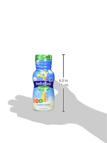 Pediasure Grow & Gain with Fiber Nutrition Shake For Kids, Vanilla, 8 fl oz