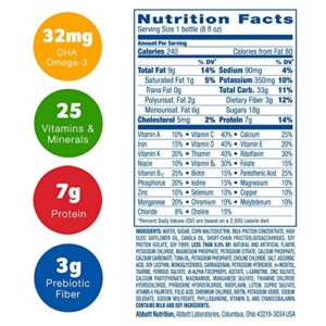 Pediasure Grow & Gain with Fiber Nutrition Shake For Kids, Vanilla, 8 fl oz