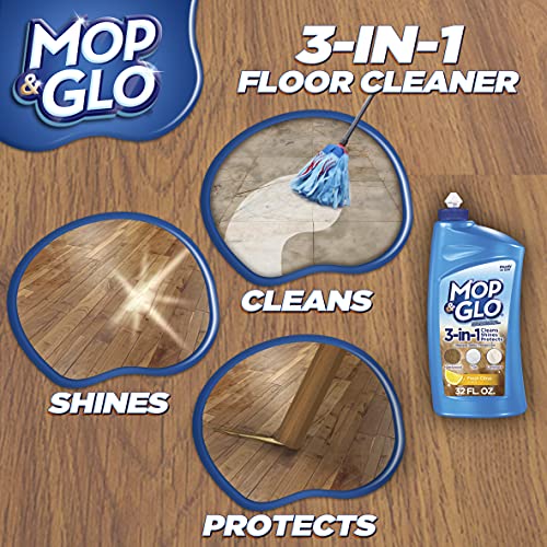 Mop & Glo Multi-Surface Floor Cleaner, 32 Ounce (Pack of 4)