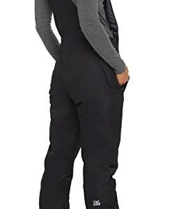 Arctix Women's Essential Insulated Bib Overalls, Black, Medium Short