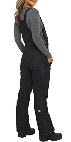 Arctix Women's Essential Insulated Bib Overalls, Black, Medium Short