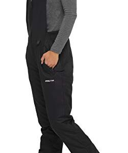 Arctix Women's Essential Insulated Bib Overalls, Black, Medium Short