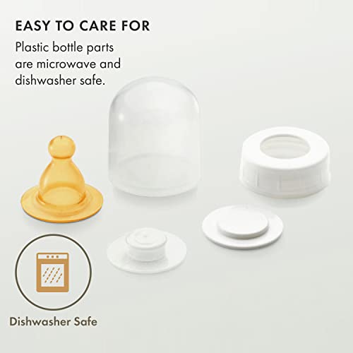 Natursutten Replacement Baby Bottle Cap Lids 2-Pack - Spare Storage and Travel Parts for Natursutten Anti-Colic Baby Bottles - Replace Compatible Glass Bottle Travel Caps