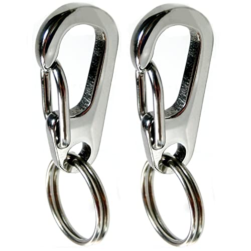 Chyobo Stainless Steel Dog Tag Quick Clips - for Medium and Large Dog Collars