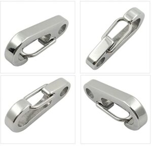 Chyobo Stainless Steel Dog Tag Quick Clips - for Medium and Large Dog Collars