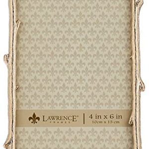 Lawrence Frames 4x6 Gold Metal Natural Branch Design Picture Frame