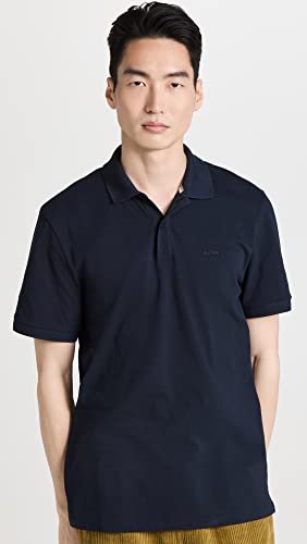 Boss Hugo Boss 50303542 Men's Pallas Short Sleeve Polo Shirt, Dark Blue, Large