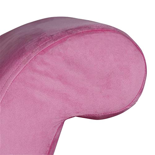 HomePop Youth Chaise Lounge, Pink Velvet