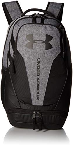 Under Armour Hustle 3.0 Backpack, Graphite Medium Heat (042)/Black, One Size Fits All