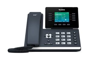 yealink sip-t52s gigabit 12-line voip wifi desk phone with 2.8" color touch screen (sip-t52s)