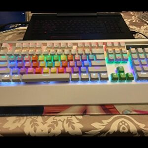 37 Keys PBT Keycaps Double-Shot Backlit Keycaps Set for Gaming Mechanical Keyboard Keycaps Rainbow Gradient
