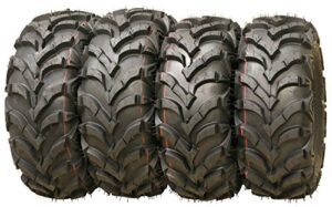 set of 4 wanda atv/utv tires 25x8-12 25x10-12 p341 solid deep tread for 2005-2014 honda foreman 500
