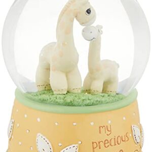 Precious Moments Resin/Glass Precious One Giraffe Musical Snow Globe, Yellow