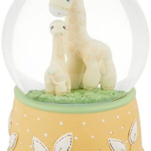 Precious Moments Resin/Glass Precious One Giraffe Musical Snow Globe, Yellow